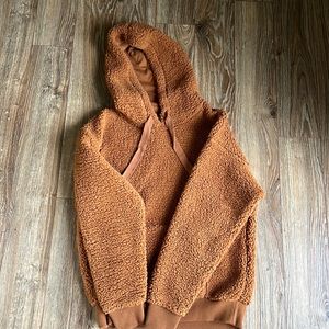 American eagle teddy Sherpa hoodie